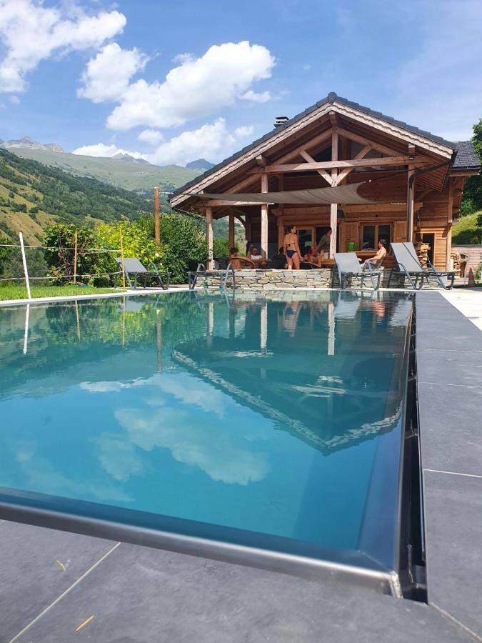 Chalet Savoyard D'Exception Avec Piscine Chauffee Villa Bourg-Saint-Maurice Exteriör bild