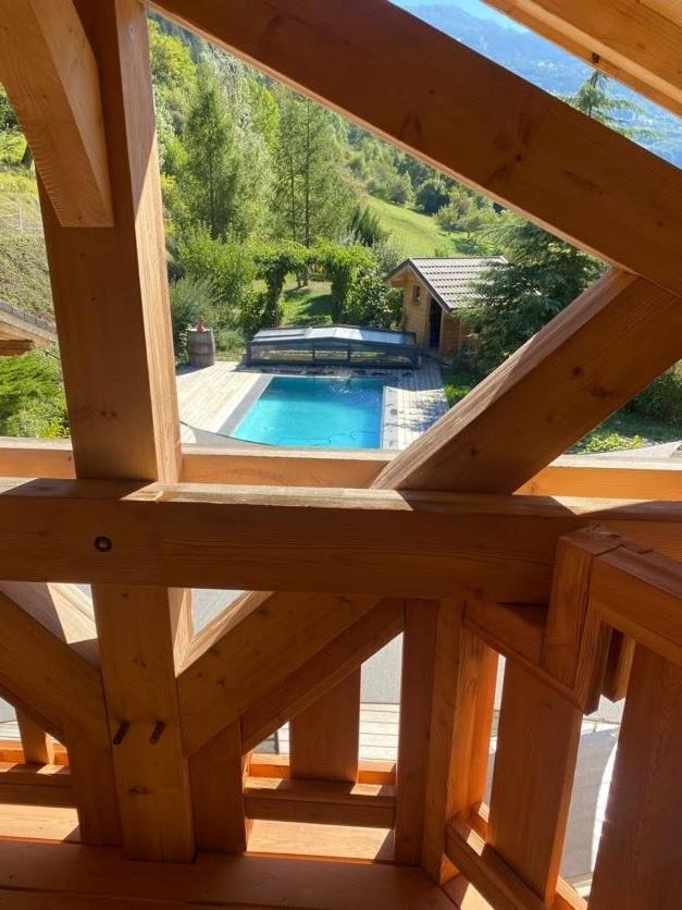 Chalet Savoyard D'Exception Avec Piscine Chauffee Villa Bourg-Saint-Maurice Exteriör bild